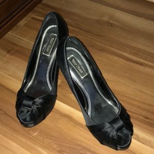 Black platform high heel